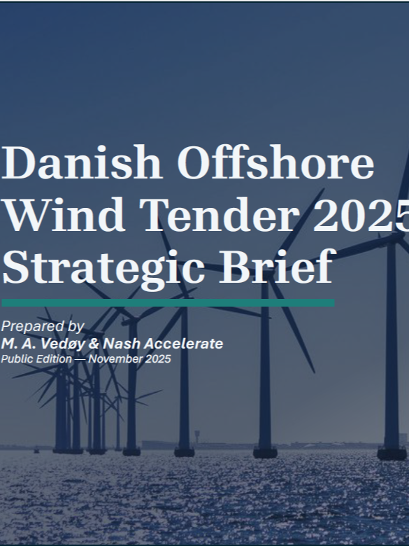 Danish Offshore Wind Tender 2025 — Strategic Brief - NorthernBlue offshore wind brief report cover